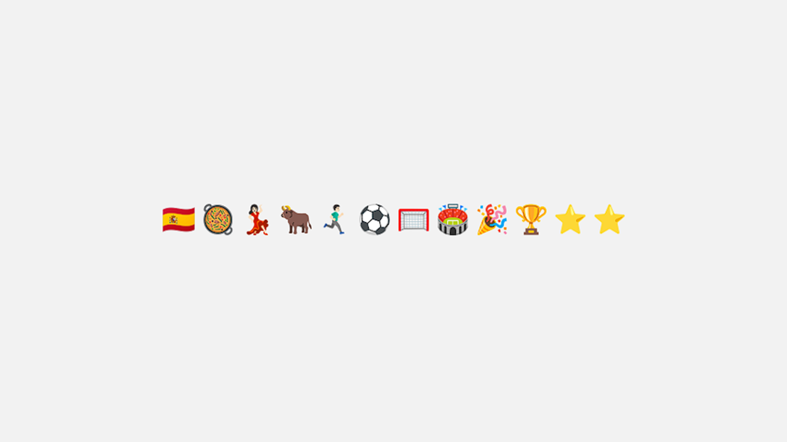 España y el Mundial con emojis