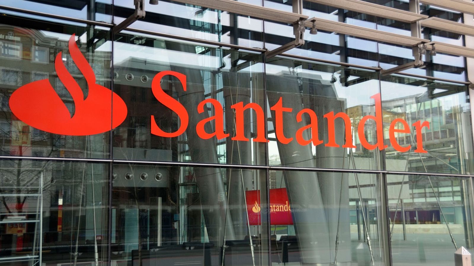 Una oficina del Banco Santander.