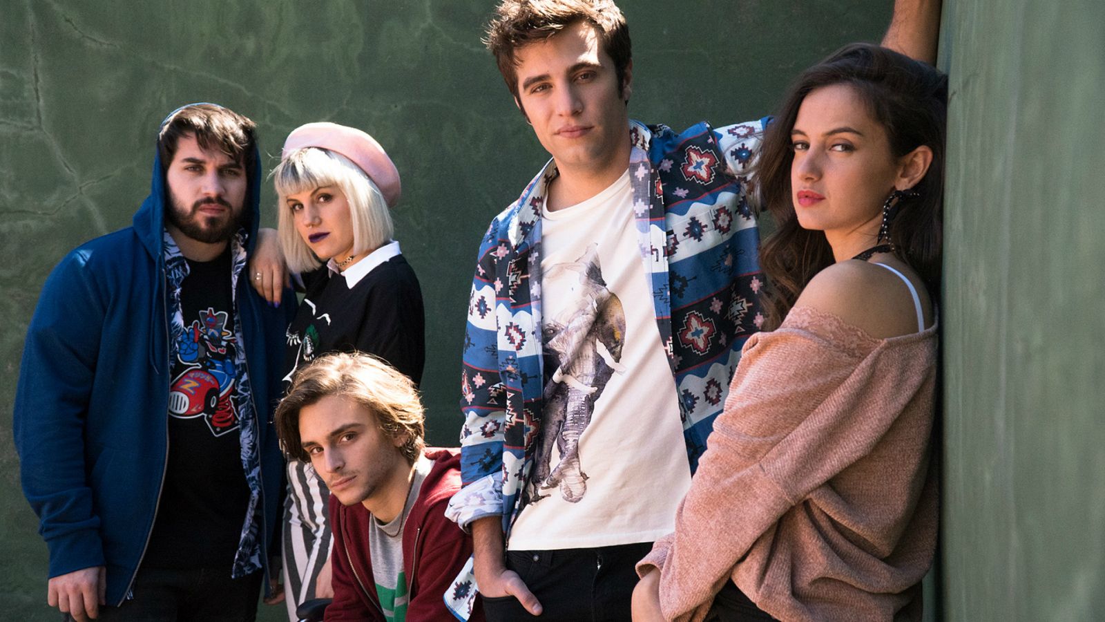 María de Nati, Angy Fernández, Guillermo Campra, Pol Monen y Manuel Huedo, protagonistas de 'Bajo la red'