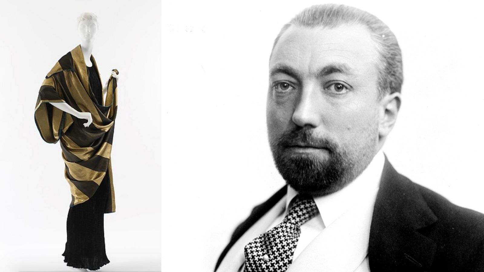 Paul Poiret con una de sus creaciones.