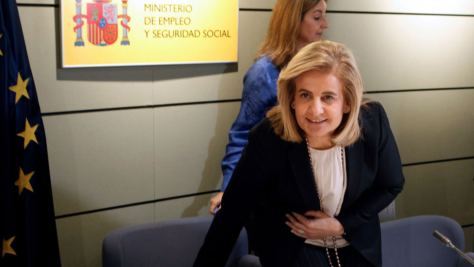 La ministra de Empleo, Fátima Báñez, durante la Conferencia Sectorial de Empleo y Asuntos Laborales