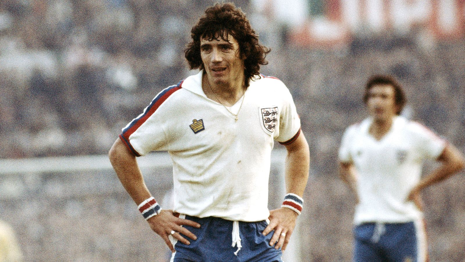Kevin Keegan, en un paetido de la selección inglesa de 1976.