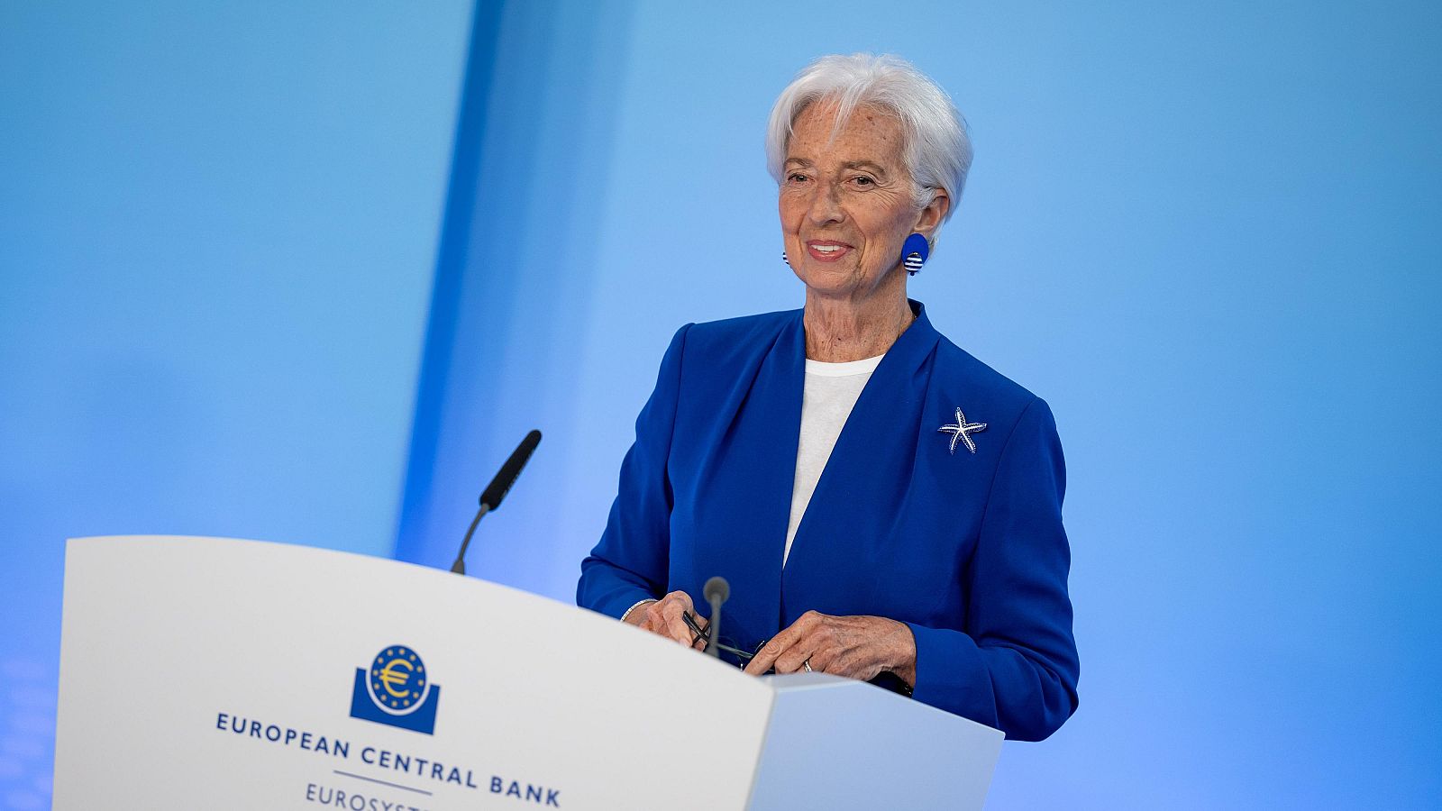 Lagarde en rueda de prensa tras subir tipos en junio de 2026