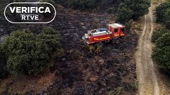 El audio falso de un piloto, la limpieza de los montes y otros bulos sobre los incendios en Madrid y Ávila
