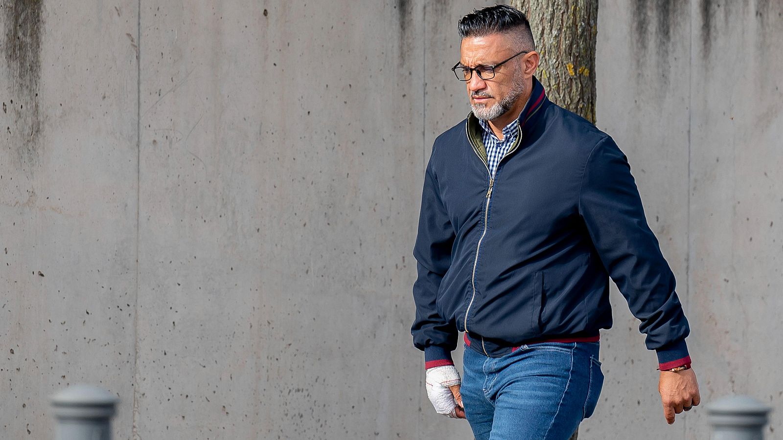 El exchófer de Luis Bárcenas, Sergio Ríos, a su llegada a la Audiencia Nacional