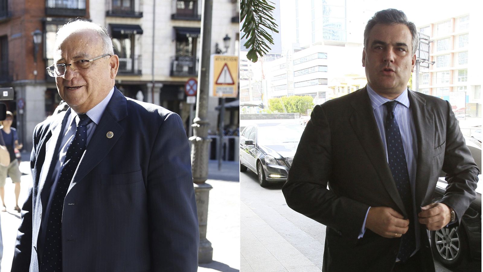 Los embajadores venezolano (izquierda) y español (derecha) en una imagen de archivo