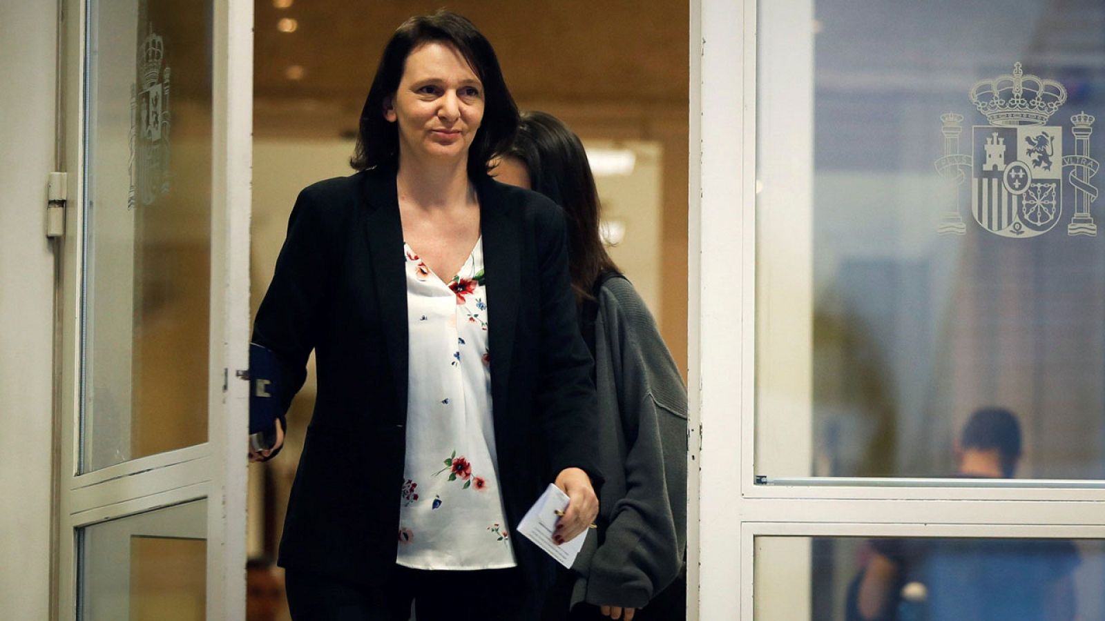 Carolina Bescansa, en el Congreso de los Diputados