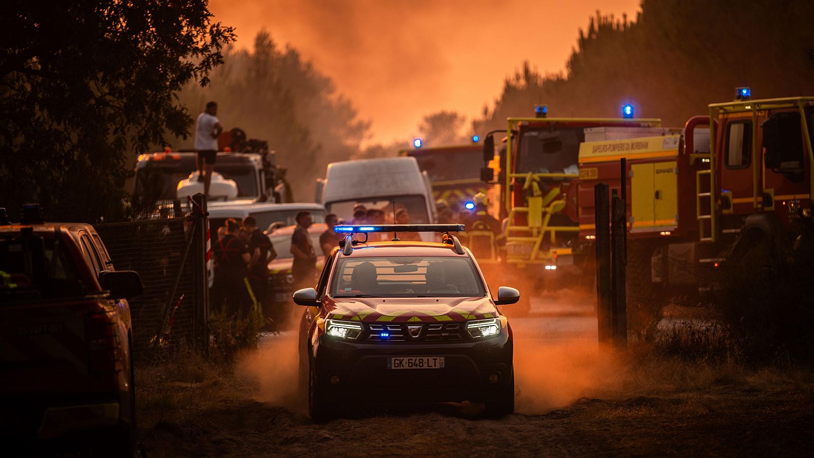 El mapa de los incendios en Europa