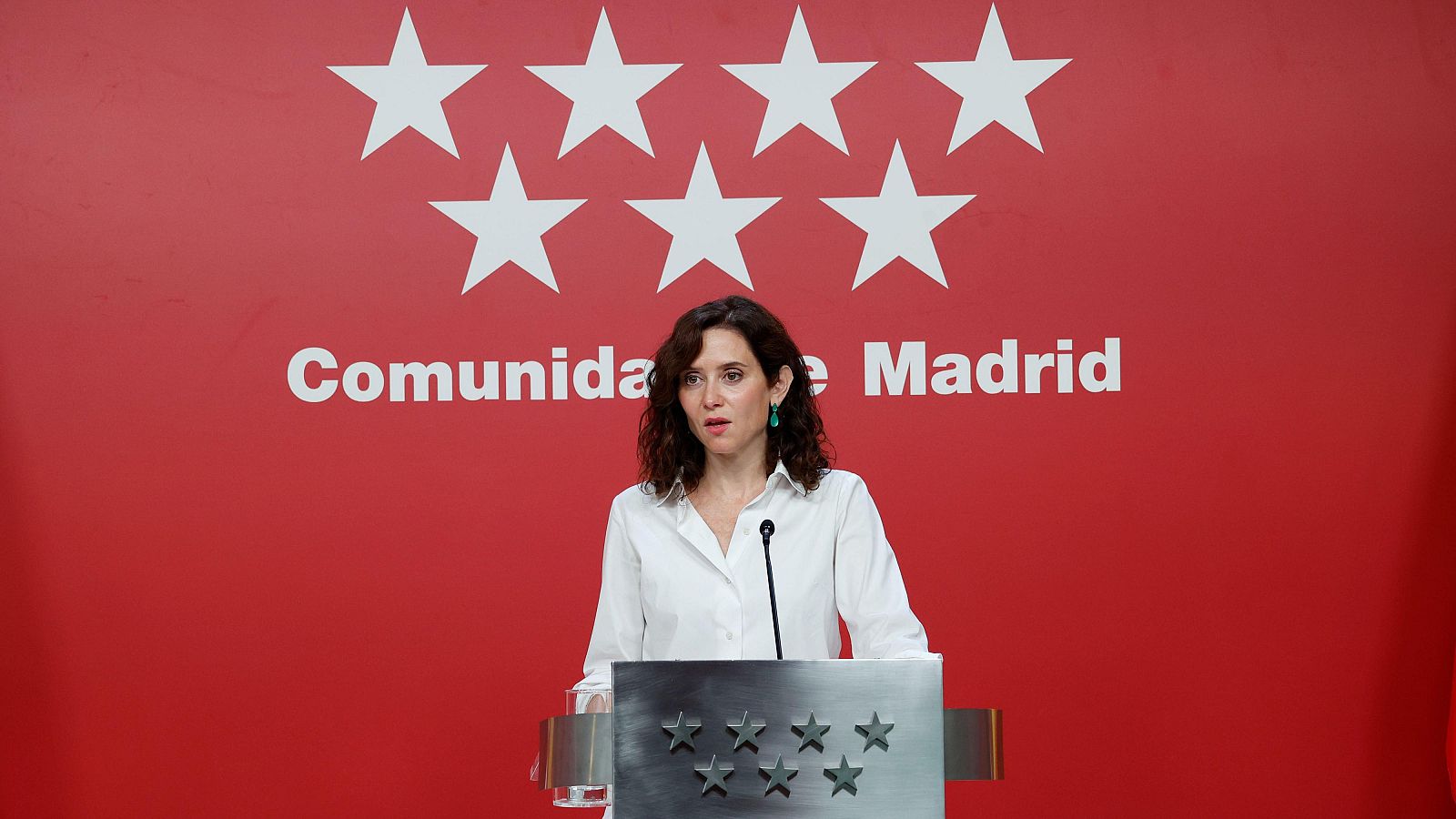La presidenta de la Comunidad de Madrid, Isabel Díaz Ayuso, durante la rueda de prensa tras la reunión del Consejo de Gobierno.