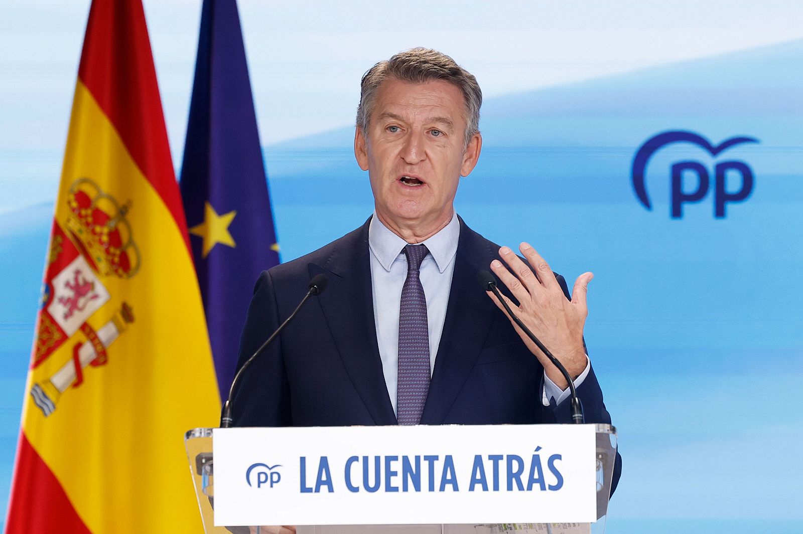 El presidente del PP, Alberto Núñez Feijóo, en una imagen de archivo.