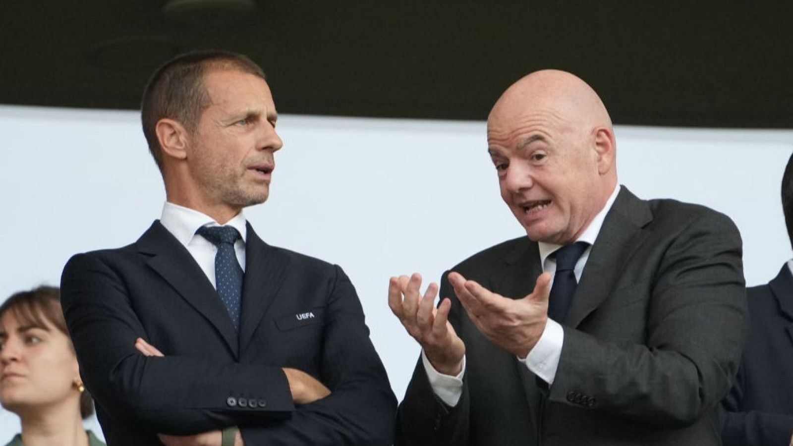 Ceferin e Infantino en el Mundial de Fútbol de 2026
