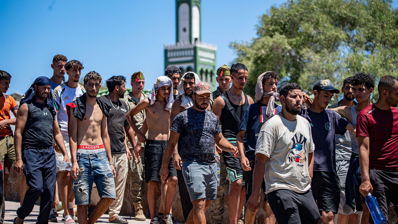 Resumen de la llegada de inmigrantes en la frontera de Ceuta el 2 de agosto de 2026
