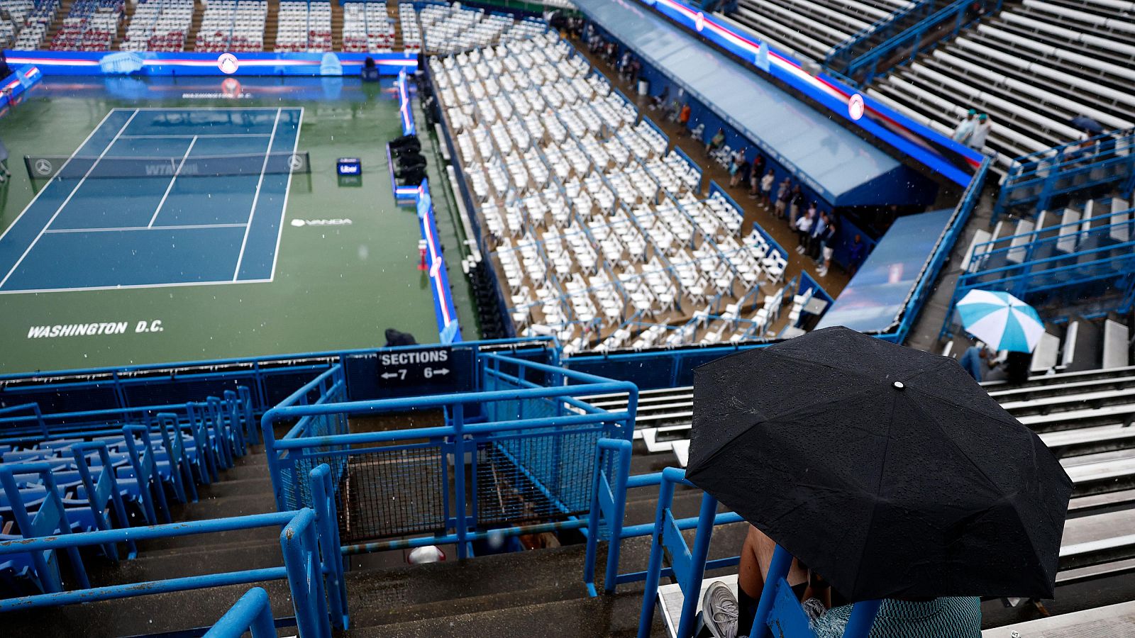 Las finales de WTA y ATP de Washington, incluida la de Jódar vs. Fritz, aplazadas al lunes por la lluvia