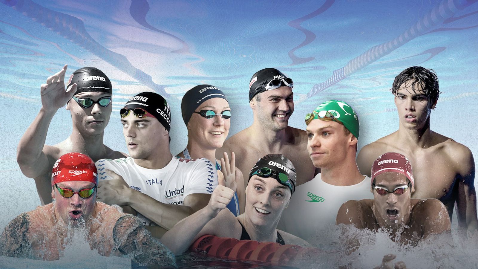 España inicia la natación en línea del Europeo de París
