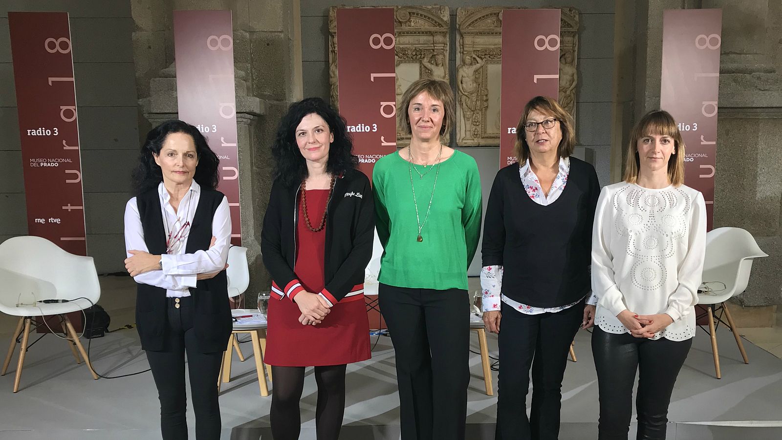 Desde la izquierda: Isabel Muñoz, Susana Blas, Marta Echeverría, Rocío de la Villa y Elisa Hernando.