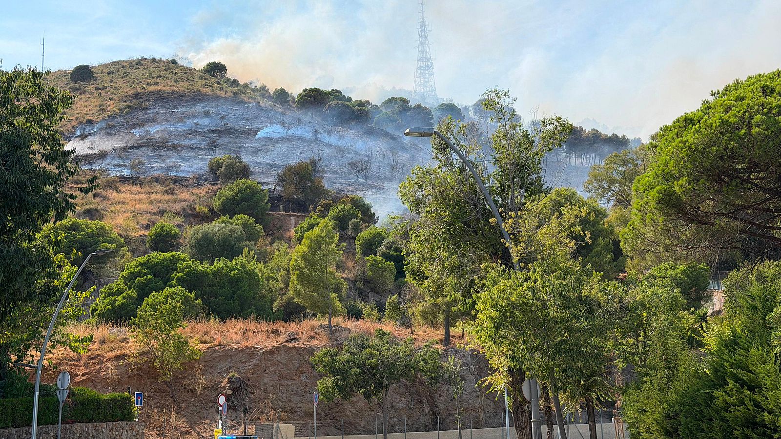 Incendi forestal aquest divendres a Collserola