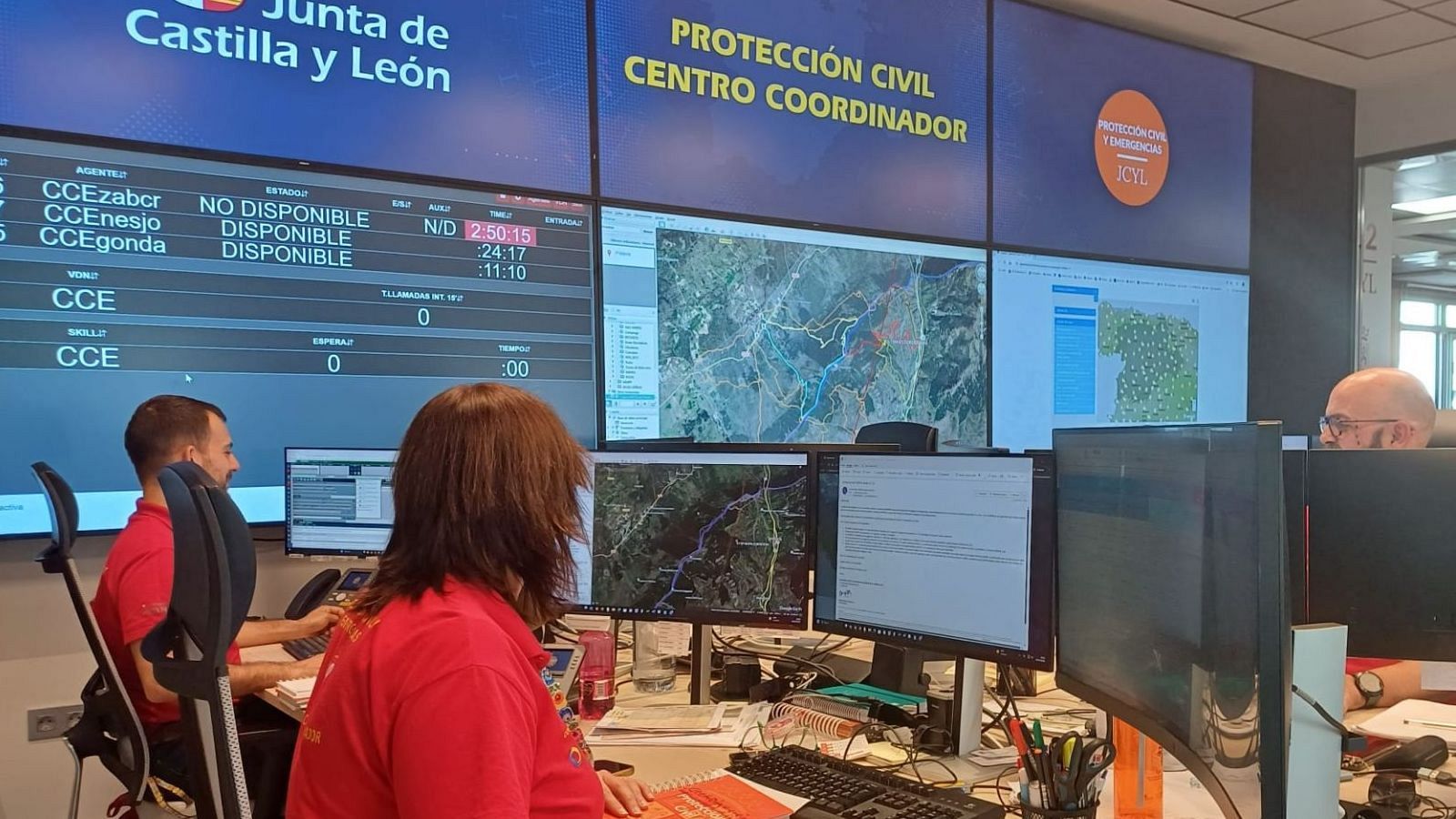 Imagen de archivo del Centro Coordinador de Emergencias de Protección Civil de Castilla y León.