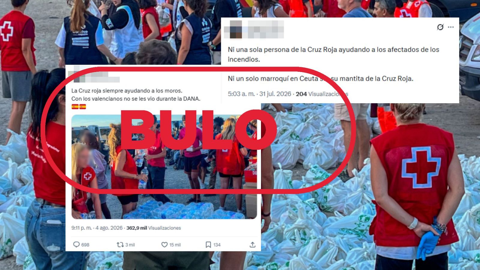 Nueva campaña de desinformación contra Cruz Roja a raíz de su ayuda a los migrantes en Ceuta