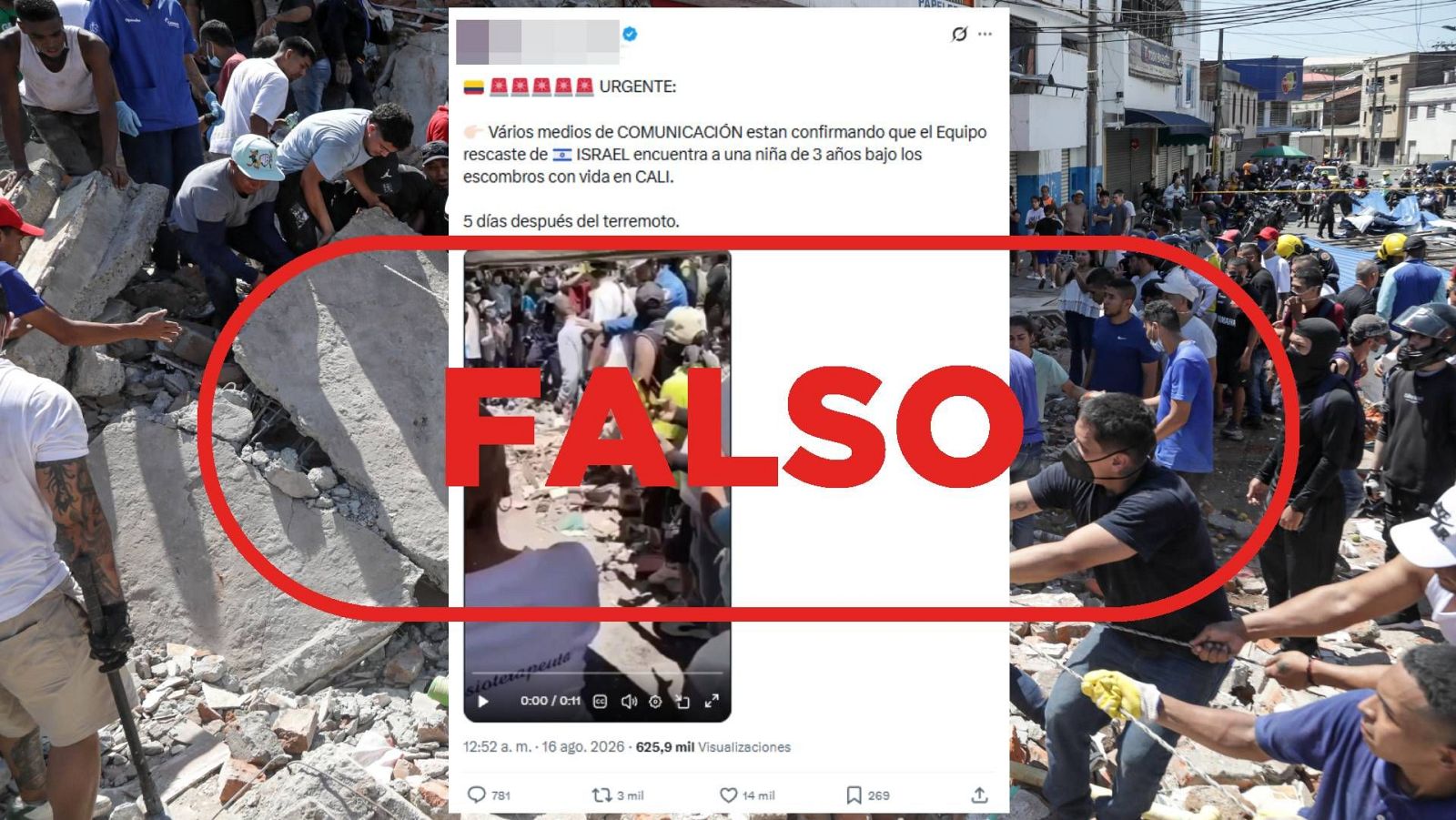 Los medios no han confirmado que este rescate a una niña en Colombia lo haya efectuado un equipo israelí