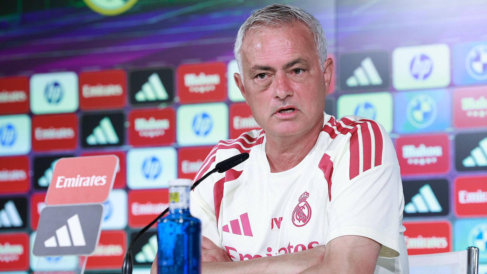 Jose Mourinho, en su primera rueda de prensa oficial con el Real Madrid