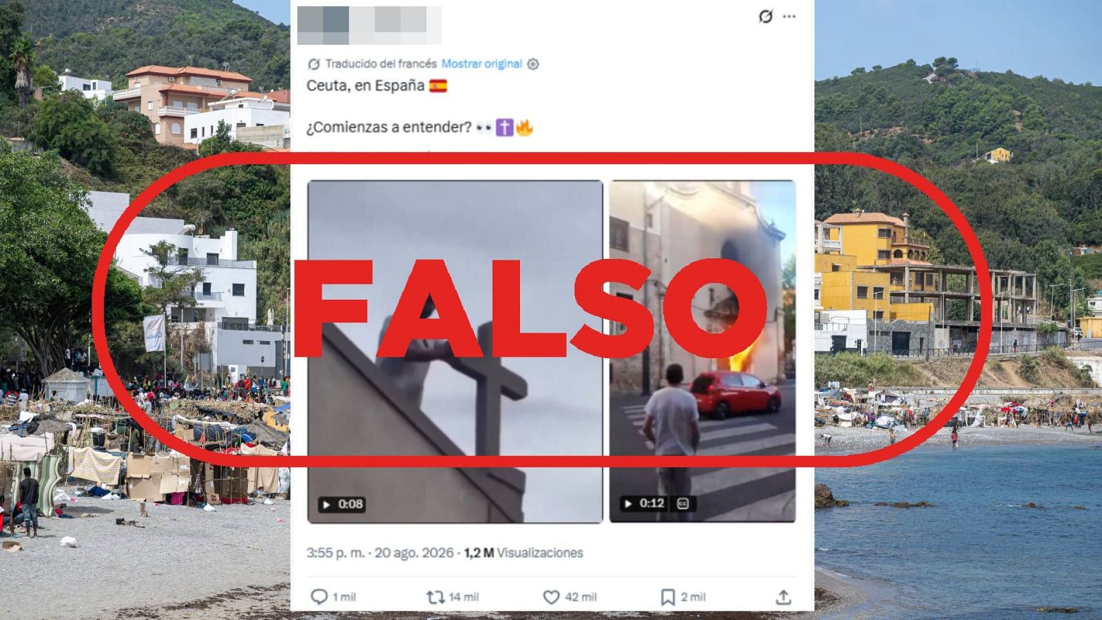 No son actos vandálicos contra iglesias en Ceuta