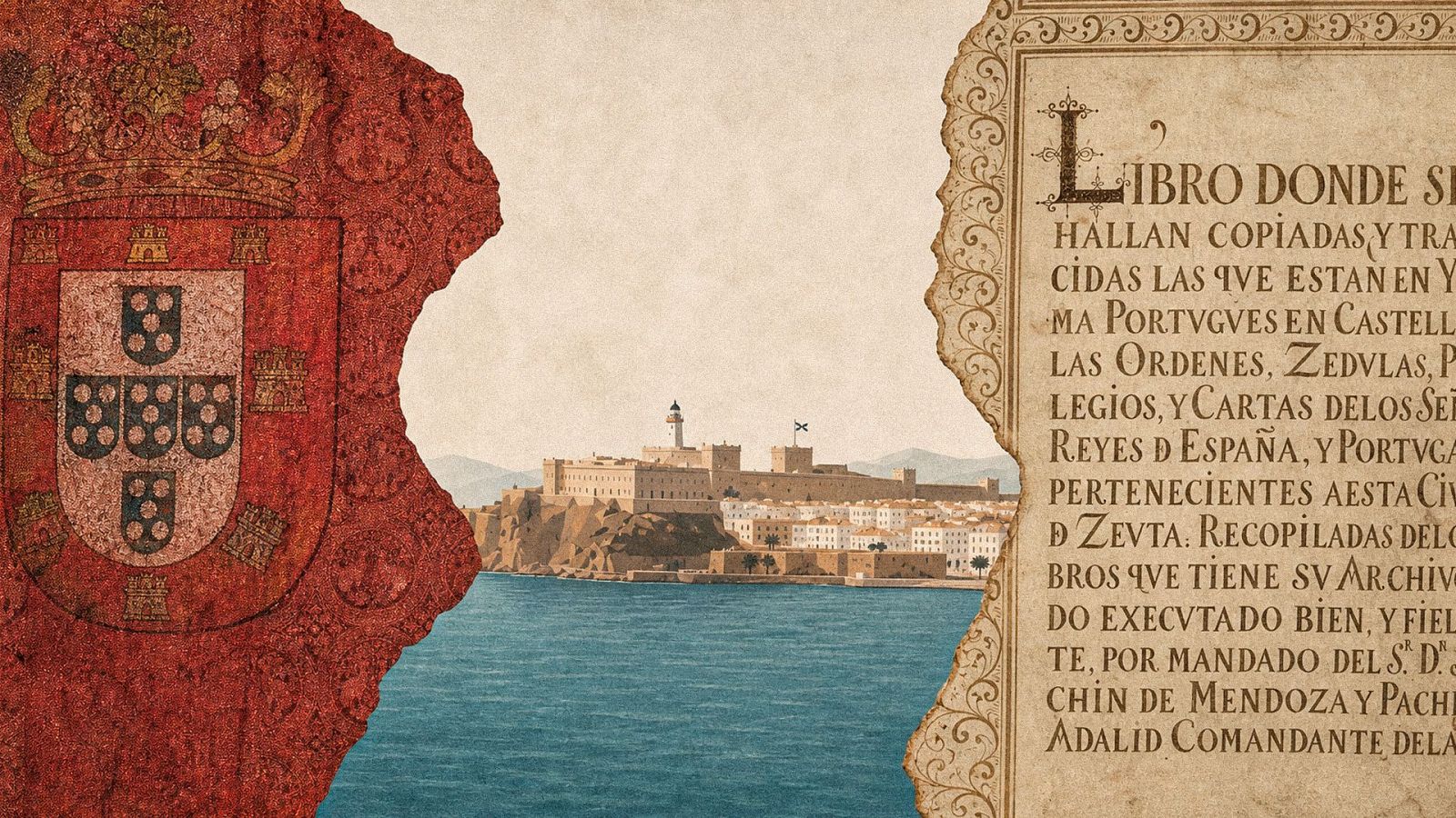 Composición fotográfica del perfil de Ceuta