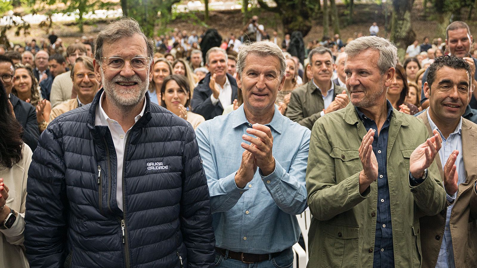 Feijóo anuncia que el PP se personará en la causa abierta en la AN por Ceuta y exige que comparezca la directora del CNI  Feijóo, durante el acto con el que el PP de Galicia inicia el curso político este sábado en Cerdedo-Cotobade, Pontevedra