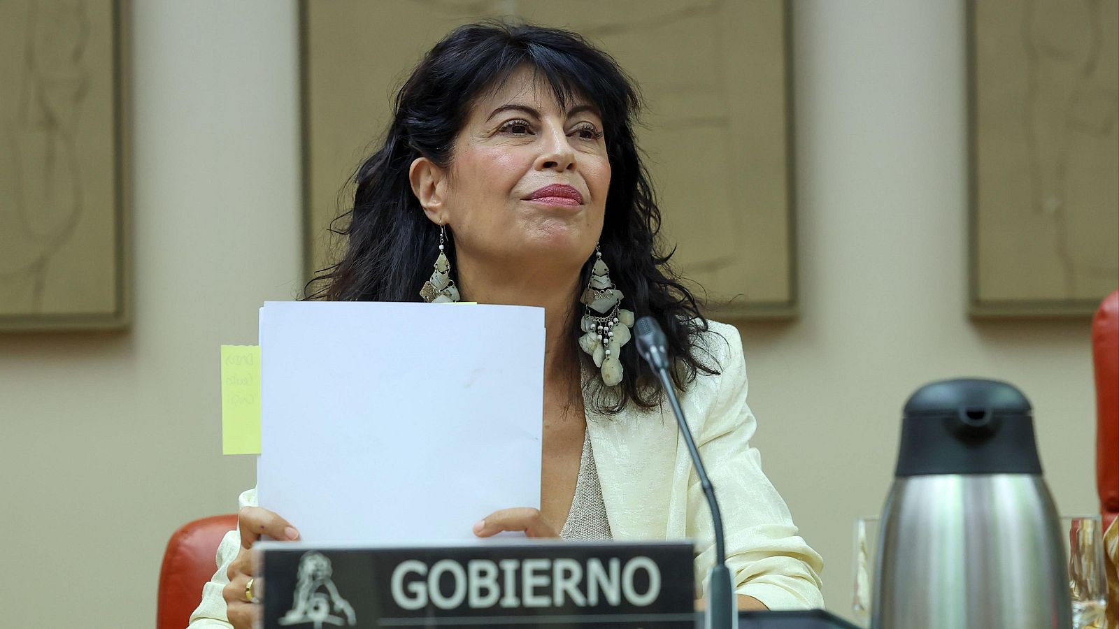 La ministra de Igualdad, Ana Redondo, comparece este lunes en el Congreso