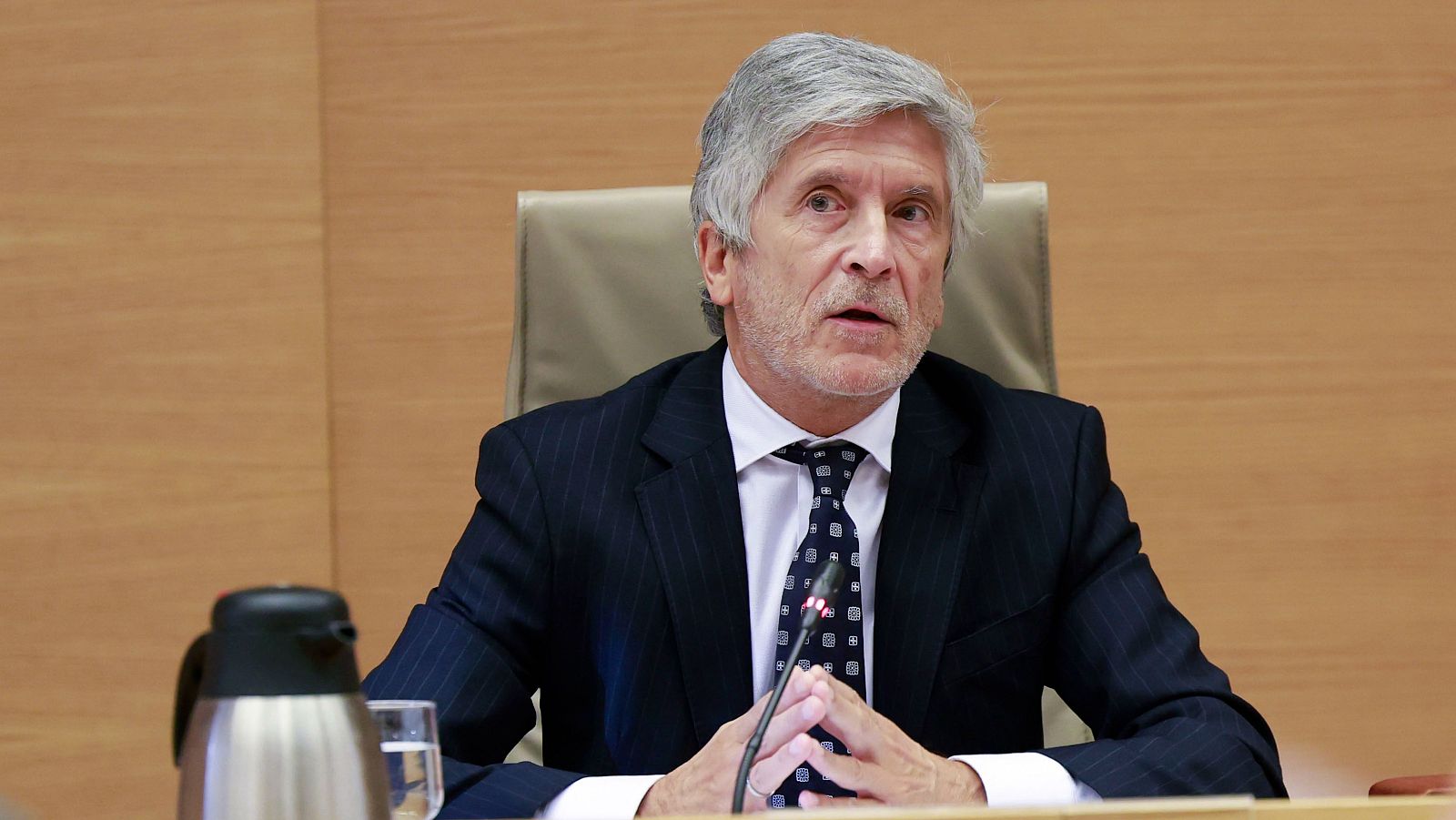 Marlaska pide al director de la Policía explicaciones del informe que culpa a Marruecos de la entrada masiva a Ceuta