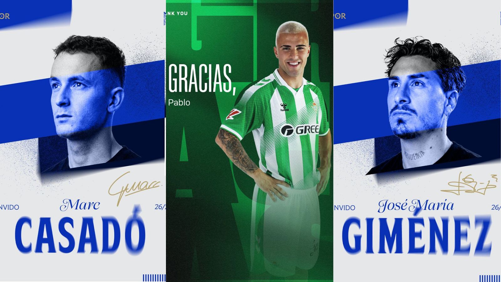 Marc Casadó, José María Giménez y Pablo García: protagonistas del último día del mercado de fichajes.