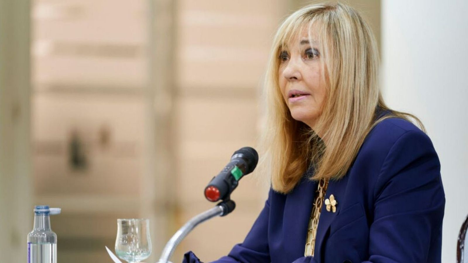 Perelló apoya a los jueces frente a "presiones que no son propias de un Estado de Derecho" La presidenta del Supremo y del CGPJ, Isabel Perelló, en la clausura de las jornadas de presidentes de Audiencias Provinciales en Ávila