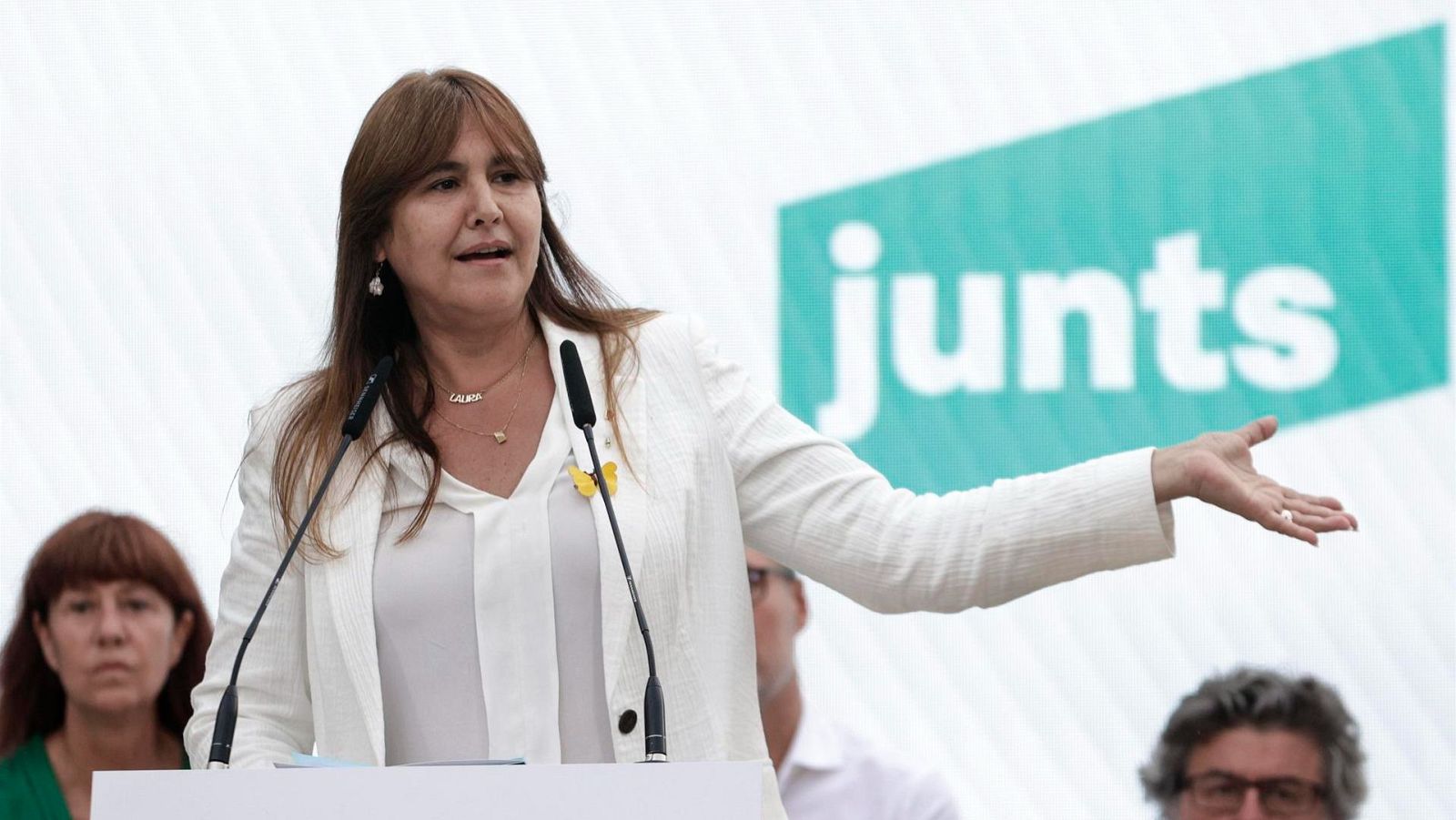 Laura Borràs, durante un acto de Junts per Catalunya.