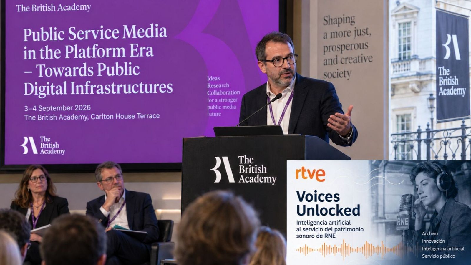 RTVE ha participado en el encuentro internacional “Public Service Media in the Platform Era – Towards Public Digital Infrastructures”, organizado en The British Academy.