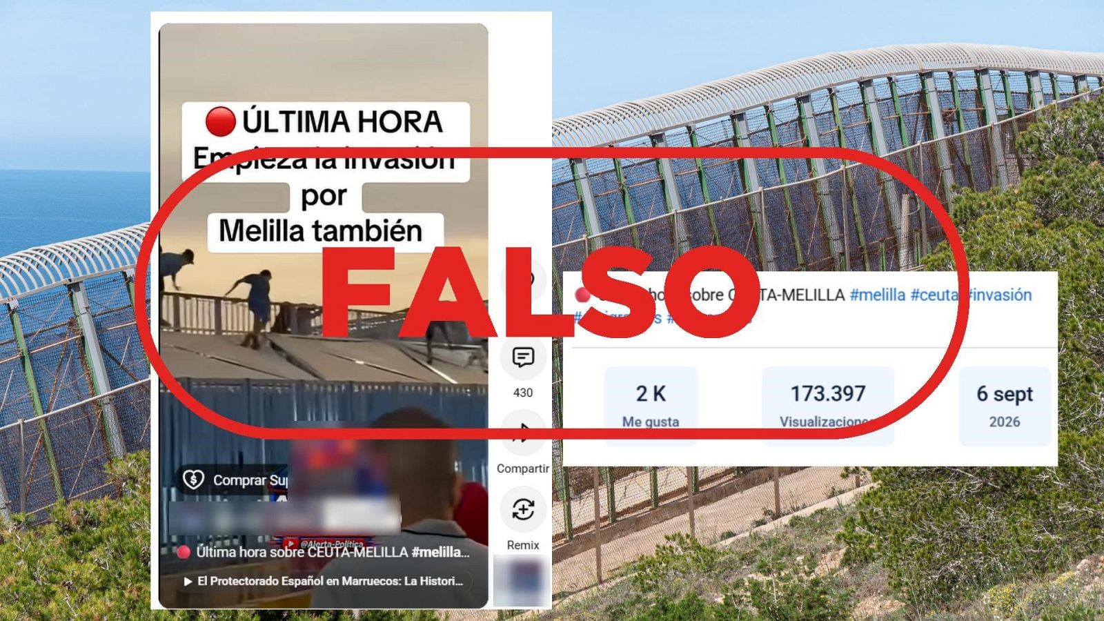 No son migrantes cruzando a Melilla en la actualidad, son imágenes del 30 de julio