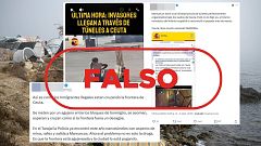 No son migrantes llegando a través de túneles a Ceuta, son imágenes grabadas en Marruecos