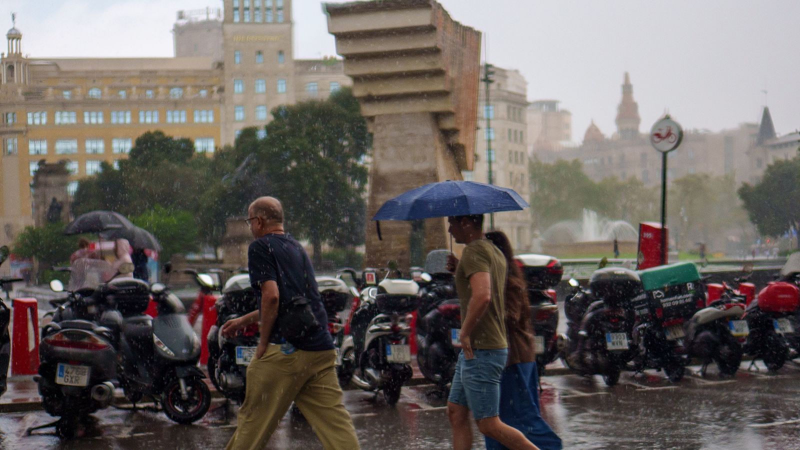Las fuertes lluvias ponen en alerta a Cataluña