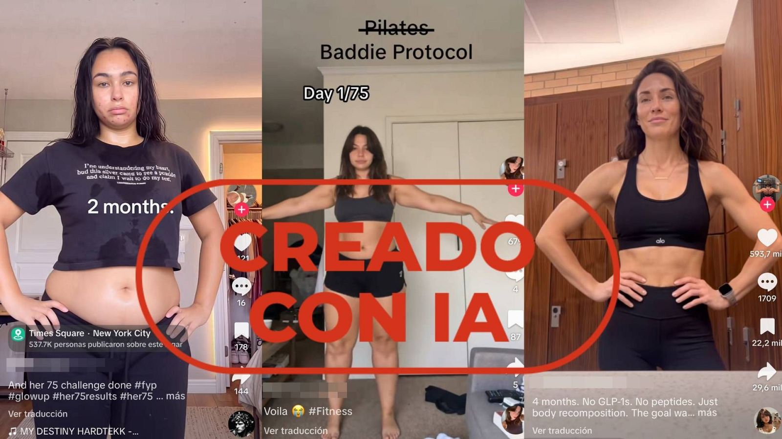 El peligroso uso de la IA para enseñar cambios físicos que no existen en TikTok