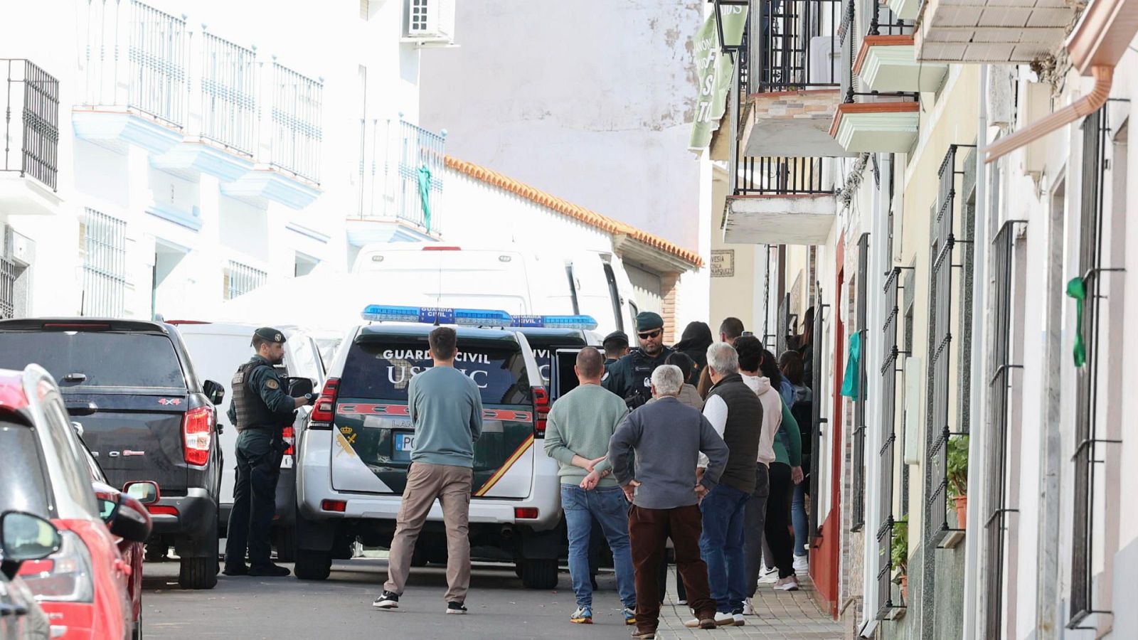 Imagen del registro efectuado en marzo de 2026 en la vivienda de los hermanos acusados de asesinar a Francisca Cadenas.