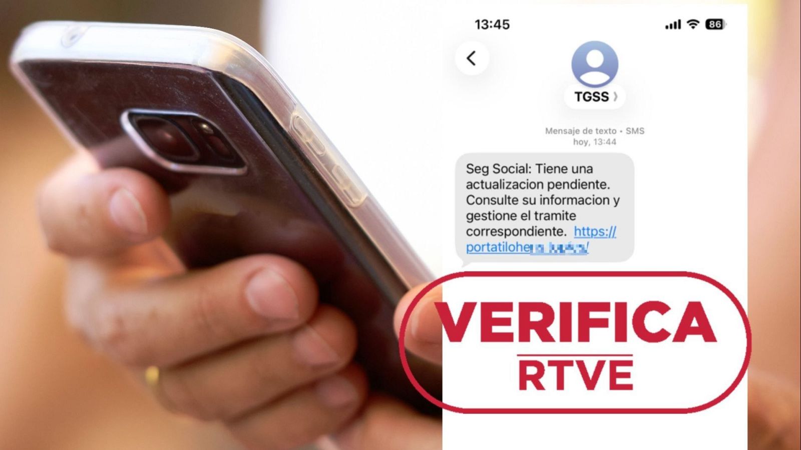 La Seguridad Social no te manda este mensaje SMS, es un fraude