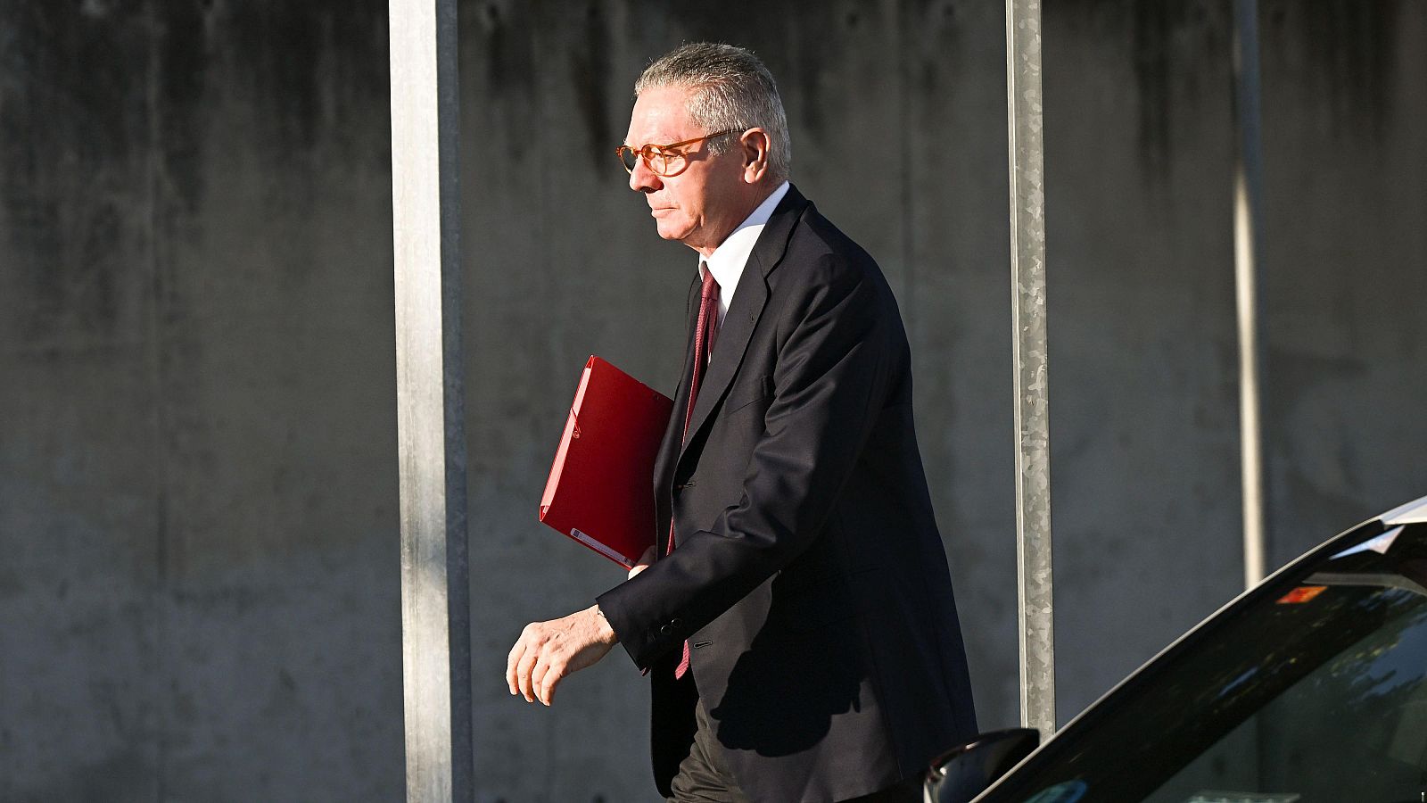 El expresidente de la Comunidad de Madrid Alberto Ruiz-Gallardón a su llegada este martes a la Audiencia Nacional en San Fernando de Henares, Madrid