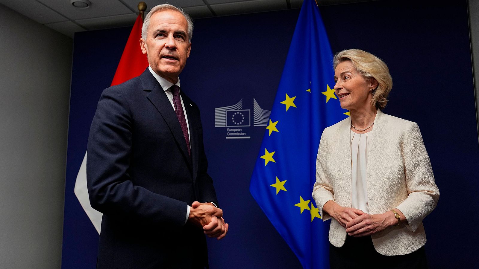 Von der Leyen abre la puerta a Canadá para convertirse en miembro asociado de la UE y Trump amenaza con aranceles