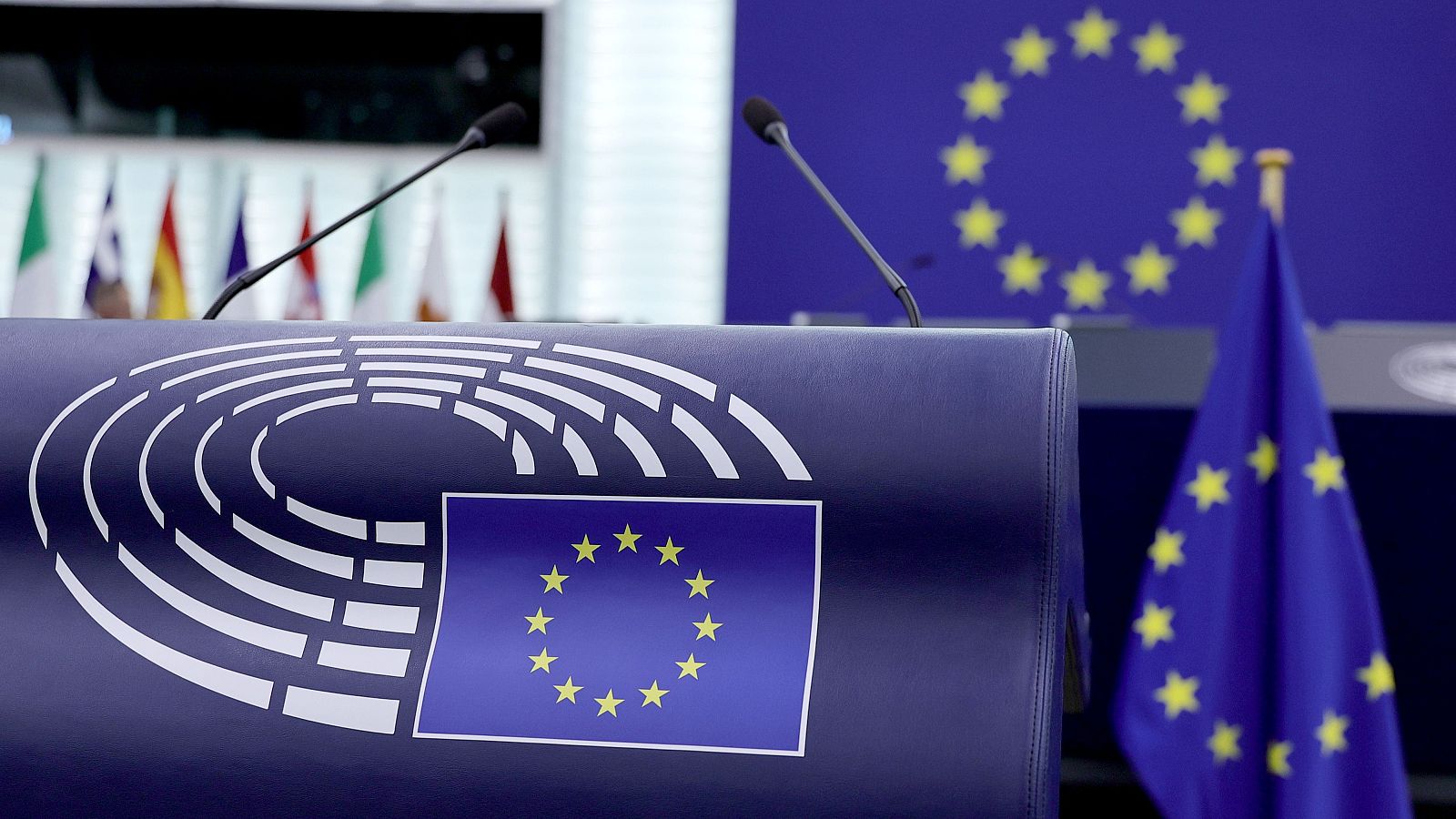 Sesión plenaria del Parlamento Europeo en Estrasburgo.