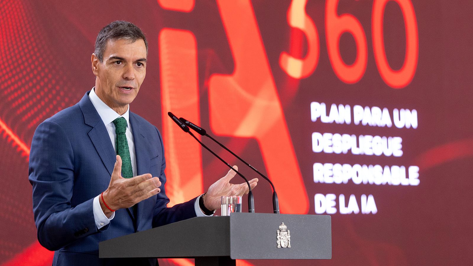 Pedro Sánchez defiende "un uso responsable de la IA"