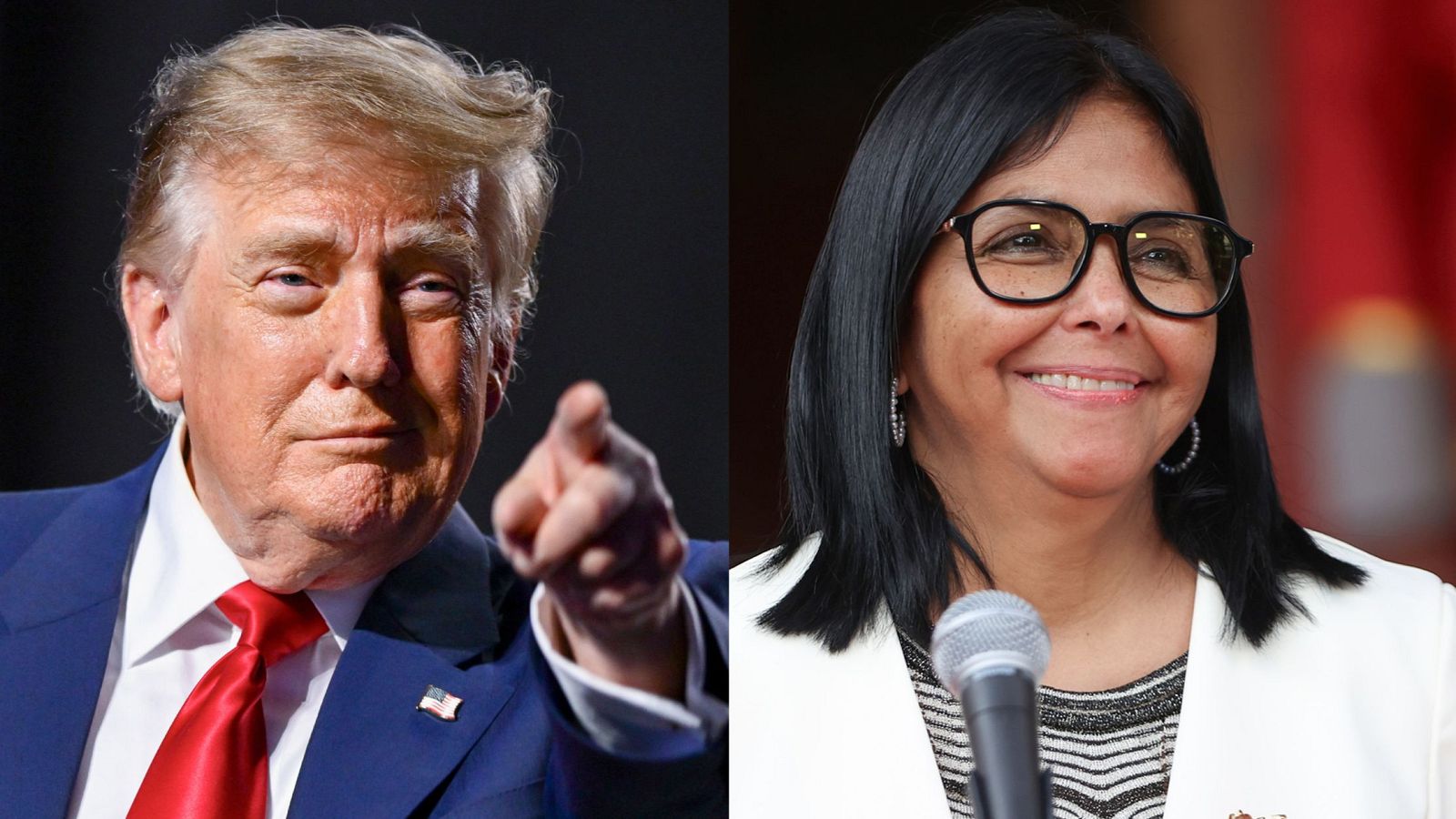 Donald Trump y Delcy Rodríguez se reúnen por primera vez en Nueva York a escasos kilómetros de la prisión de Maduro