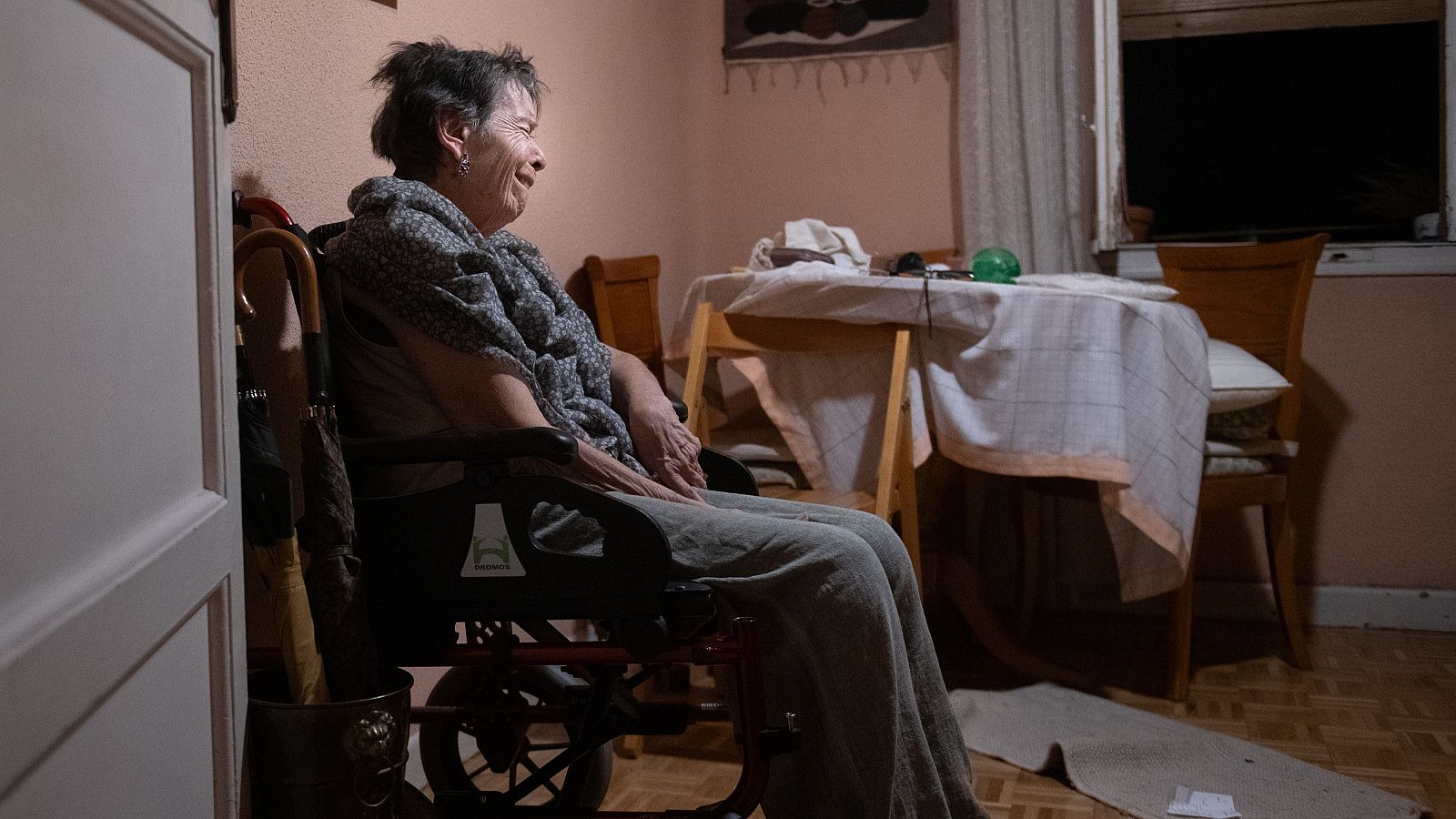 Maricarmen, de 87 años, pocas horas antes de que se ejecutara su desahucio en Madrid