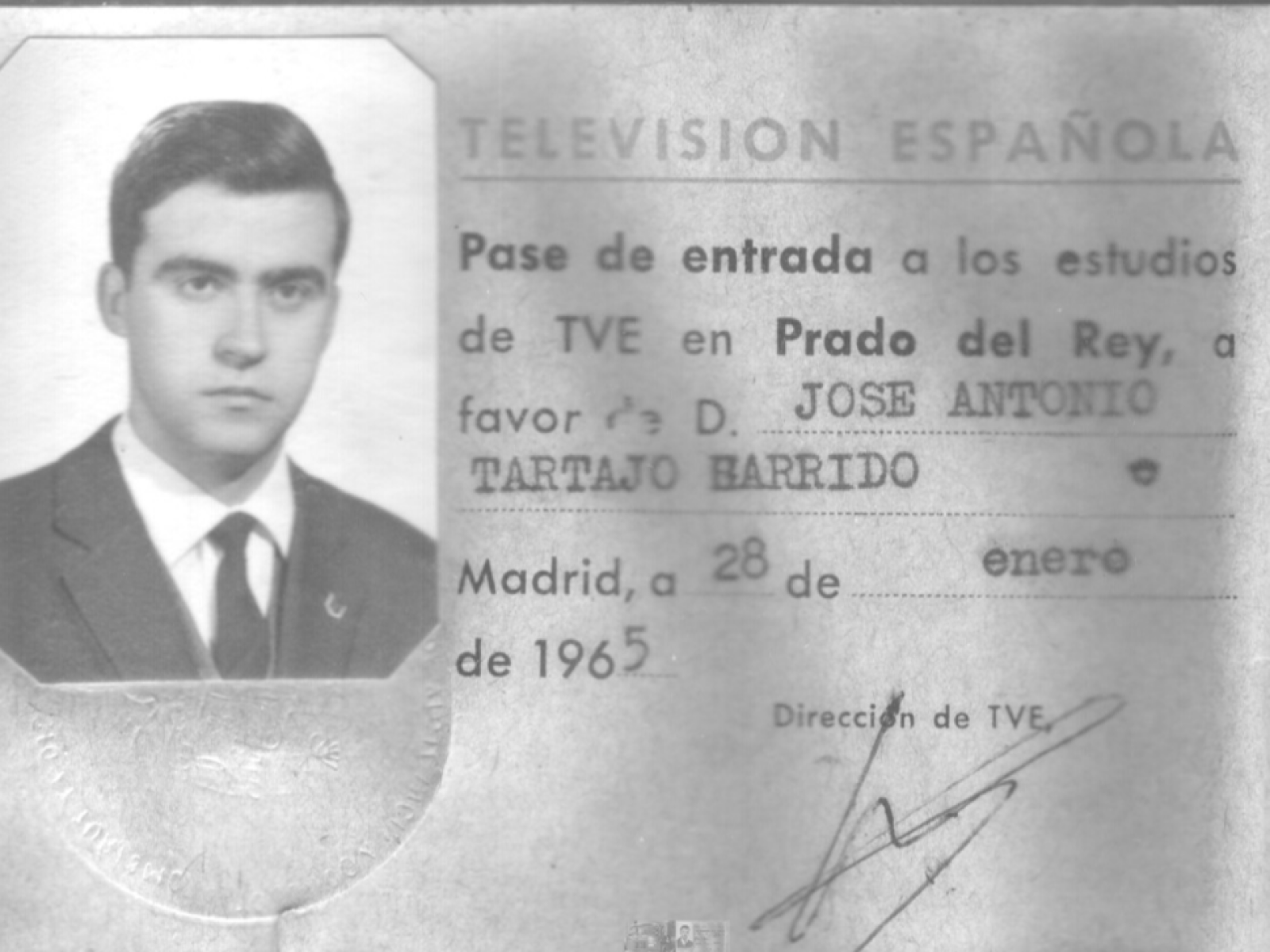 Pase de entrada TVE