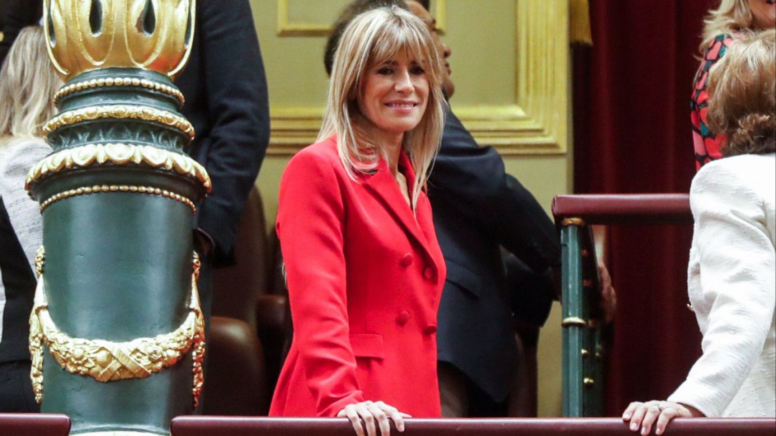 Begoña Gómez esposa del líder del PSOE y presidente del Gobierno en funciones Pedro Sánchez, en el Congreso
