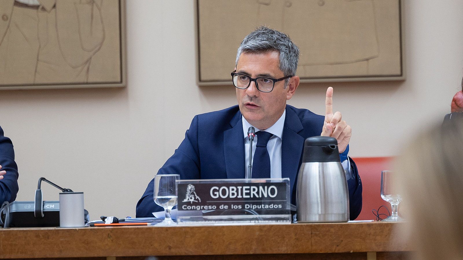 El ministro de la Presidencia, Justicia y Relaciones con las Cortes, Félix Bolaños