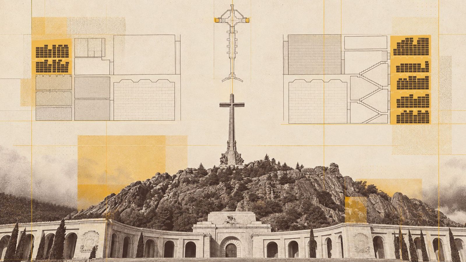 Sección de las capillas del Santísimo y el Santo Sepulcro del Valle de los Caídos donde se enterró a las víctimas