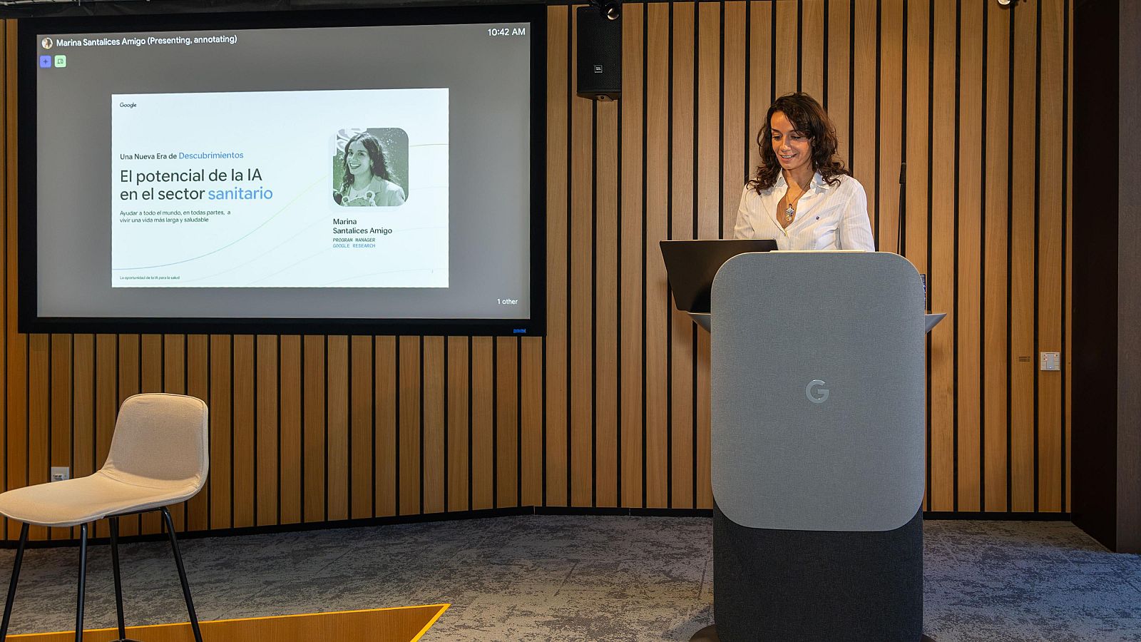 Imagen del evento de IA y salud celebrado en la sede de Google en España